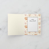 Schattigee Cat Cartoon Grappig Gezegde Dank u Kaart (Binnen)