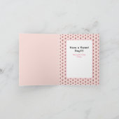 Schattigee Cat Cartoon Ice Cream Sweet Modern Verj Kaart (Binnen)