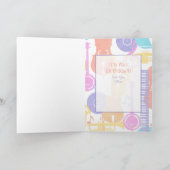 Schattigee Cat Cartoon Verjaardag Grappig Gezegde  Kaart (Binnen)