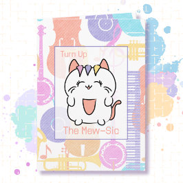 Schattigee Cat Cartoon Verjaardag Grappig Gezegde  Kaart