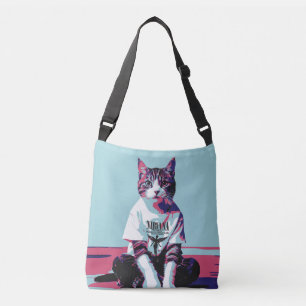Schattigee Cat Chillin' Crossbody Tas