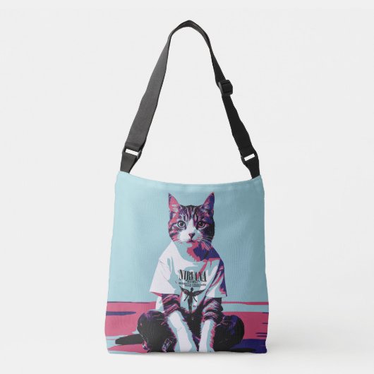 Schattigee Cat Chillin' Crossbody Tas (Voorkant)