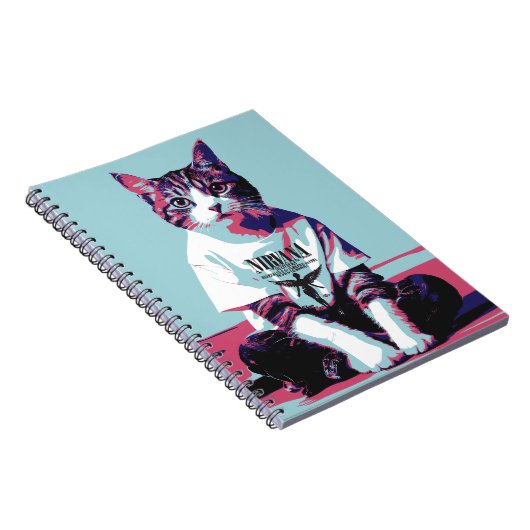 Schattigee Cat Chillin' Notitieboek (Rechterzijde)