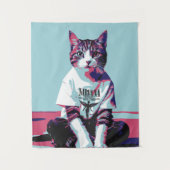 Schattigee Cat Chillin' Wandkleed (Voorkant)