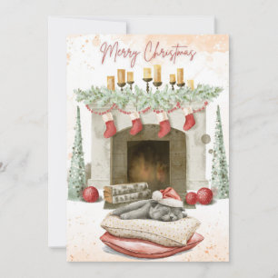Schattigee Cat Christmas Kaarten 1
