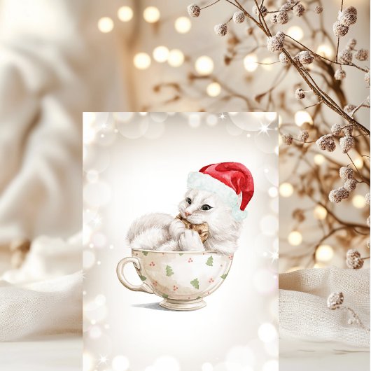 Schattigee Cat Christmas Kaarten 3