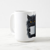 Schattigee Cat Coffee Mok - Keramisch speels desig (Voorkant links)