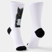 Schattigee Cat Coffee Mok - Keramisch speels desig Sokken (Gebogen)