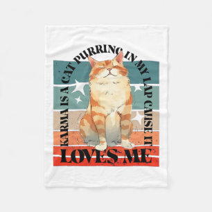 Schattigee Cat Comma - La Kamala Harris voor Presi Fleece Deken