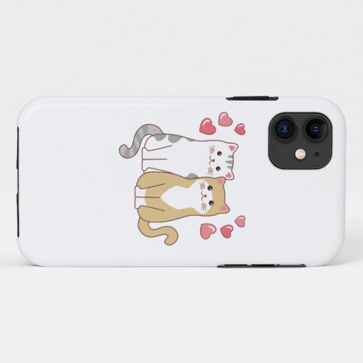 Schattigee Cat Design Accessoires Case-Mate iPhone Case (Achterkant (horizontaal))