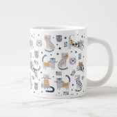 Schattigee Cat Design Mok, Cat Theme Coffee Mok, Grote Koffiekop (Rechts)