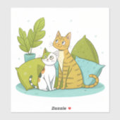 Schattigee Cat Design Sticker (Vel)
