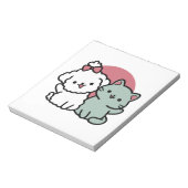 Schattigee Cat & Dog 'Fur-Real Friends Forever' On Notitieblok (Linkerzijde)
