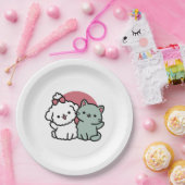 Schattigee Cat & Dog 'Fur-Real Friends Forever' On Papieren Bordje (Feest)