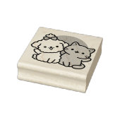 Schattigee Cat & Dog 'Fur-Real Friends Forever' On Rubberstempel (Stempel)