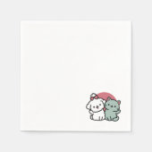 Schattigee Cat & Dog 'Fur-Real Friends Forever' On Servet (Voorkant)