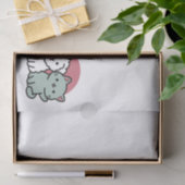 Schattigee Cat & Dog 'Fur-Real Friends Forever' On Tissuepapier (Geschenk)