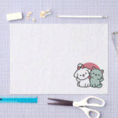 Schattigee Cat & Dog 'Fur-Real Friends Forever' On Tissuepapier (Craft)