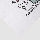 Schattigee Cat & Dog 'Fur-Real Friends Forever' On Tissuepapier (Detail)