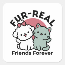 Schattigee Cat & Dog 'Fur-Real Friends Forever' On