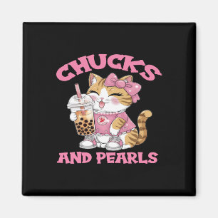 Schattigee Cat Drink Bubble Tea Kitten Lover Magneet