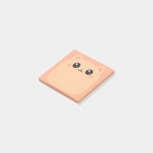 Schattigee Cat Face Sticky Notes Post It Notes (Schuin)