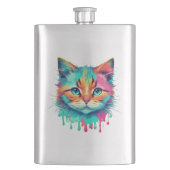 Schattigee Cat Face veelkleurig design-89059 Flacon (Voorkant)