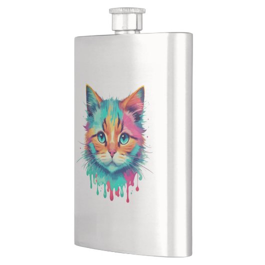 Schattigee Cat Face veelkleurig design-89059 Flacon (Links)