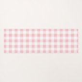 Schattigee Cat Fitness Motivatie Pink Gingham Yogamat (Achterkant (horizontaal))
