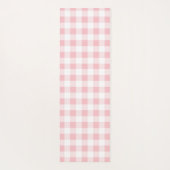Schattigee Cat Fitness Motivatie Pink Gingham Yogamat (Achterkant)