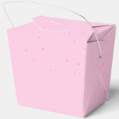 Schattigee Cat Font Waterverf Roze Cloud 1e Verjaa Bedankdoosjes (Achterkant)