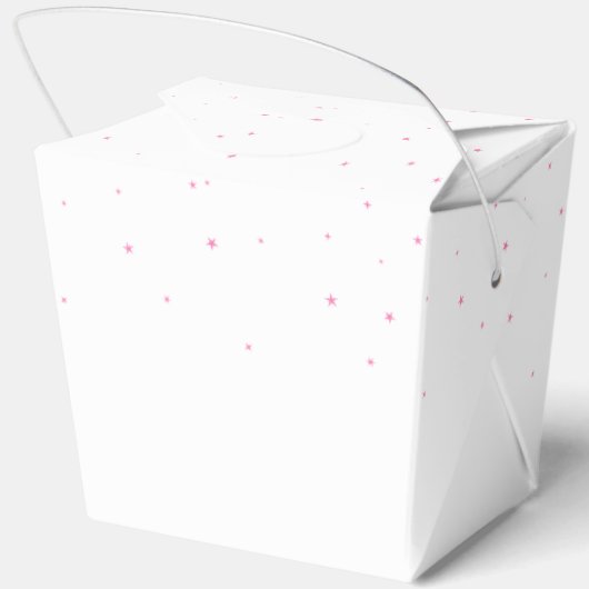 Schattigee Cat Font Waterverf Roze Cloud 1e Verjaa Bedankdoosjes (Achterkant)