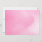 Schattigee Cat Font Waterverf Roze Cloud 1e Verjaa Kaart (Achterkant)