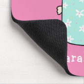 Schattigee Cat gepersonaliseerde aangepaste naam r Muismat (Hoek)