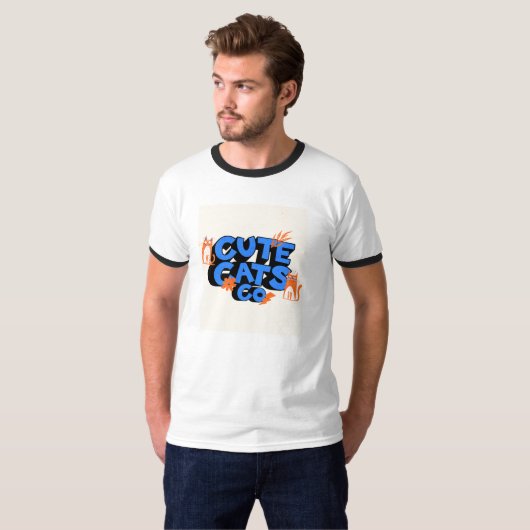 SCHATTIGEE CAT GO T-SHIRT (Voorkant volledig)