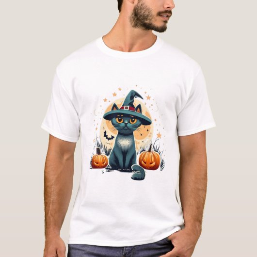 Schattigee cat graphics omgeven 1 t-shirt (Voorkant)