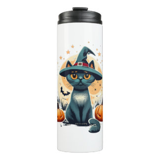 Schattigee cat graphics omgeven 1 thermosbeker
