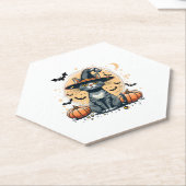 Schattigee CAT-graphics omgeven Kartonnen Onderzetters (Schuin)