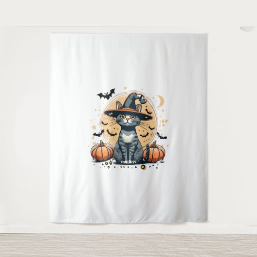 Schattigee CAT-graphics omgeven Wandkleed (Voorkant)