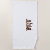 Schattigee Cat Halloween Kat Halloween Dieren Pet  Strandlaken (Voorkant)