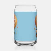 Schattigee Cat Hete Luchtballon Whimsical Art Blikvorm Glas (Rechts)