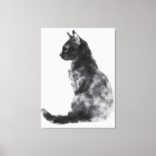 Schattigee Cat Home Decor Canvas Art Wall Art (Voorkant)