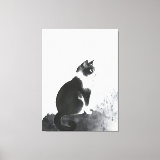 Schattigee Cat Home Decor Canvas Art Wall Art (Voorkant)