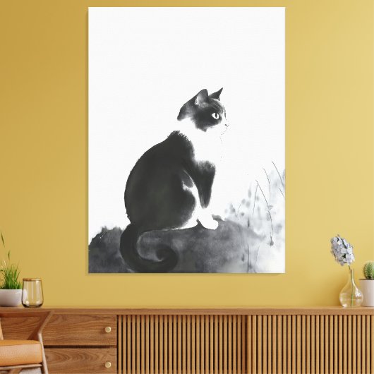 Schattigee Cat Home Decor Canvas Art Wall Art (Insitu (Woonkamer))