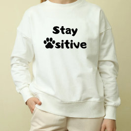 Schattigee Cat Hoodie - "Blijf Pawsitive"