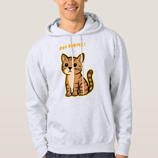 Schattigee Cat Hoodie - Funny Kitten voor kattenli (Voorkant)
