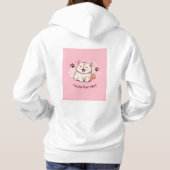 Schattigee Cat Hoodie – Roze Stijl (Achterkant)