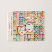 Schattigee Cat House Quilt Patchwork Pastel Custom Legpuzzel (Horizontaal)