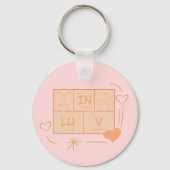 Schattigee Cat "in LuV" Sleutelhanger (Achterkant)