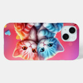 Schattigee Cat iPhone Case - Schattig Feline Desig (Achterkant (horizontaal))